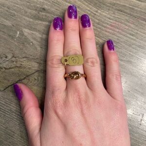 Elegant Rose Gold Knot Ring